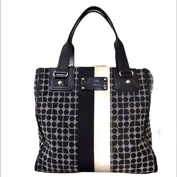 Kate Spade Dot Noel Leather & fabric Large Bag